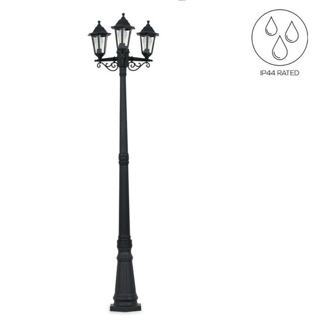 Vintage Style 3 Way Led Outdoor Garden Lamp Post Coach Lighting