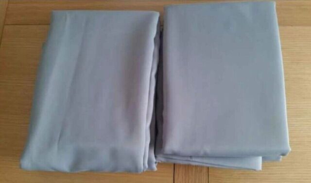 Pair Of 66 Inch X 72 Inch Curtains - Silver/grey