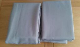 Pair Of 66 Inch X 72 Inch Curtains - Silver/grey
