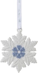 Wedgwood White Snowflake Christmas Tree Ornament 1055779