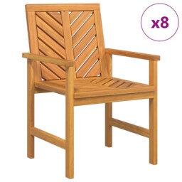 Garden Dining Chairs Outdoor Chair Patio Dinner Chair Solid Wood