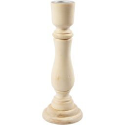 Wooden Candlestick Candle Holder 16.5cm Tall Decorate Table