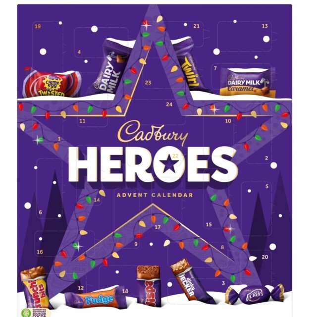 Cadbury Heroes 2025. Christmas Advent Calendar 230g