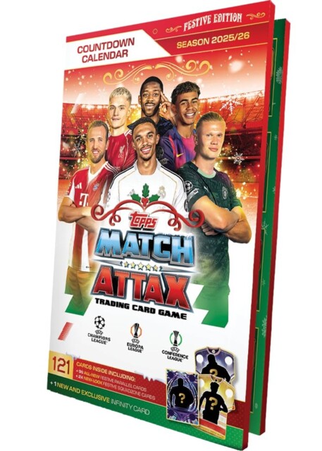 Topps Ucc Match Attax 2025/26 - Advent Calendar - 121 Match Attax