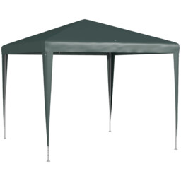 Gazebo 2.7x2.7m Dark Green Powder-coated Steel Frame Weather-resistant