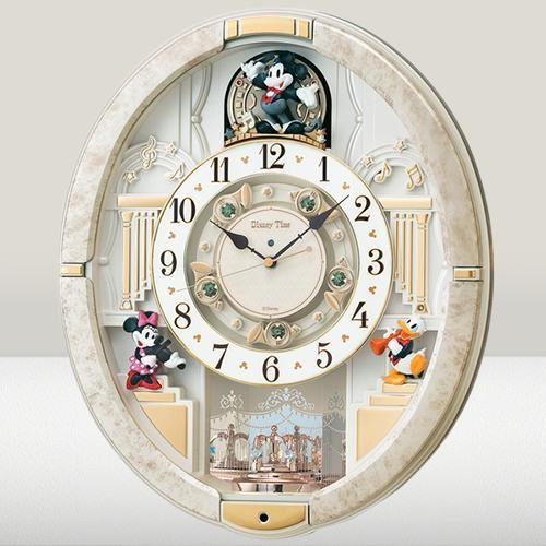 Seiko Clock Disney Mickey Minnie Radio Wave Melody Wall Clock Fw580w