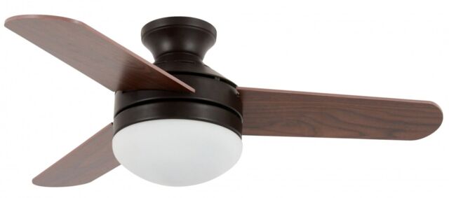 Small Ceiling Fan Light Girona Bronze Flush Mount Fan With Remote Ø 91