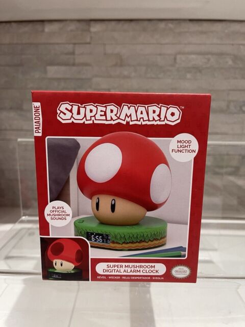 Super Mario Alarm Clock Mushroom Digital Mood Lighting Kids Night