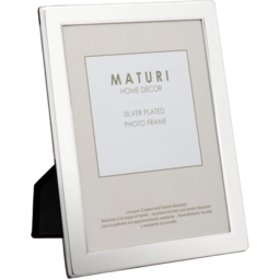 Silver Plated Photo Frame - Flat Edge Finish 2.5 X 3.5-inch (6.5 X