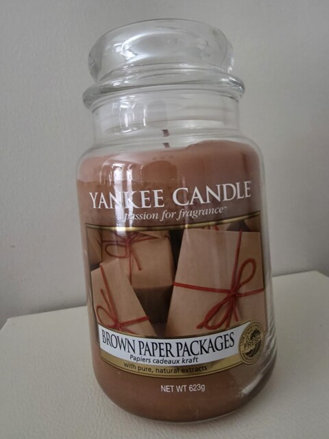 Yankee Candle Brown Paper Packages Large Jar - Retired, 2017 Usa