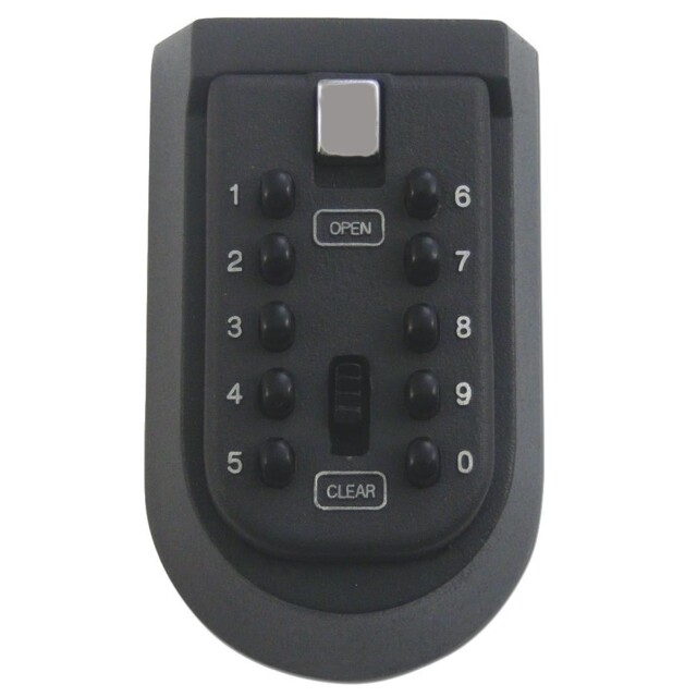 As6106 - Asec 6 Key Key Safe Complete With Cover - Black Boxed
