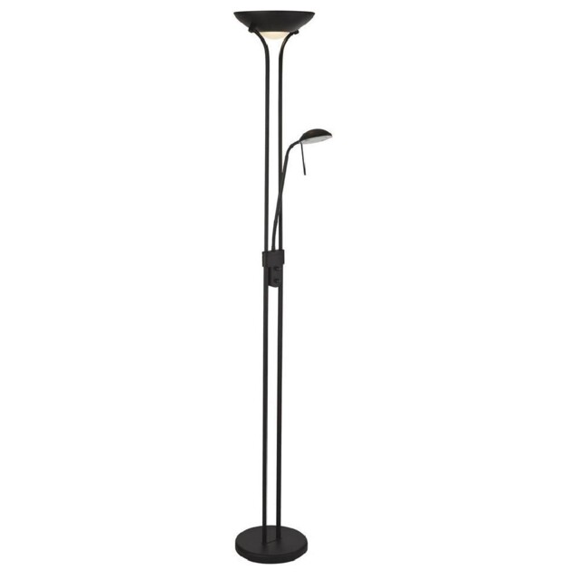 Led Matt Black Modern Mother & Child Floor Lamp 1800mm