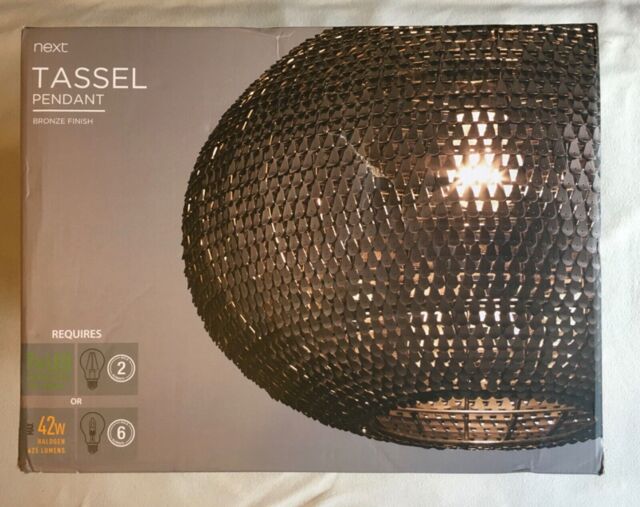 Next 2x Tassel Bronze Pendant Brand “direct From Next Directory”
