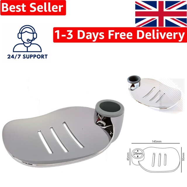 Contemporary Abs Soap Dish With Drainage - Perfect For 25mm Shower