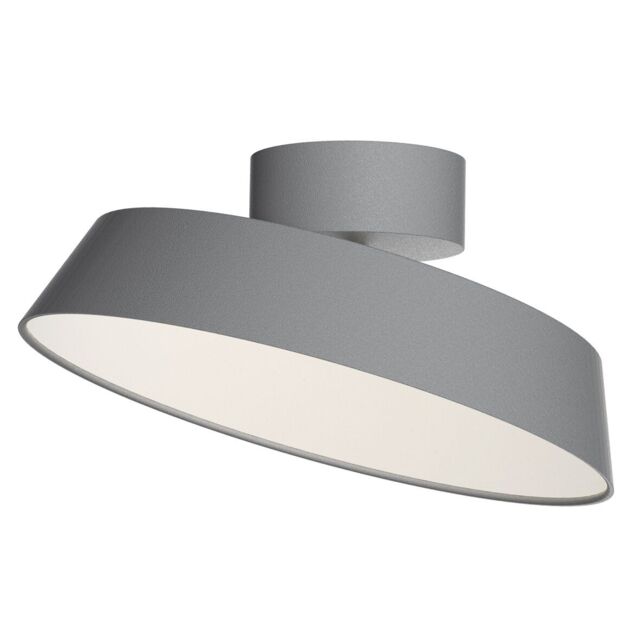 Designer Led Ceiling Light Alba Nordlux 12w 610lm Ø30 Silver Grey