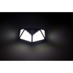 Solar Outdoor Light Black Plastic 100led 270deg Wide Ip65 Solar Sensor