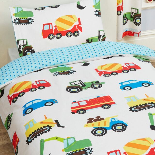 Trucks & Transport - Kids Duvet Cover / Fitted Sheet / Curtains /