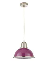 The Lighting Collection Yo520 Purple Pendant Ceiling Light With Satin