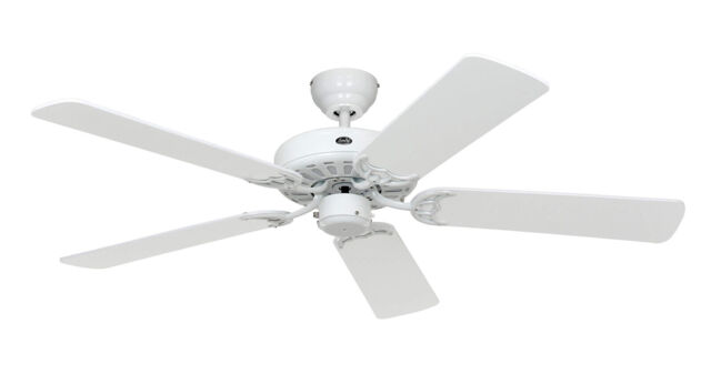 "Ceiling Fan Without Lights White Ceiling Fan Classic Royal 132 Cm 52"""
