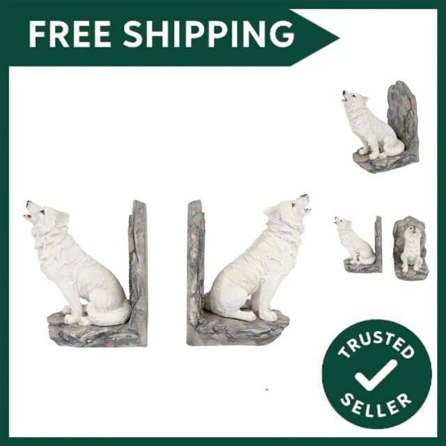 Wardens Of The North Bookends 20.3cm White, Resin