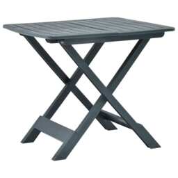 Folding Garden Table Green 79x72x70 Cm Plastic Vidaxl