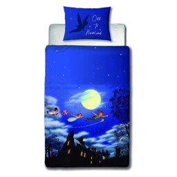 Disney Peter Pan Single Bedding Set Happy Children's Reversible Duvet