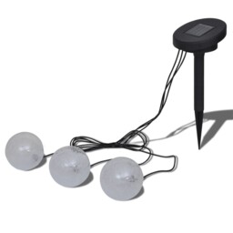 3/6x Solar Bowl Led Floating Ball Light For Pond Swimming Pool Pond