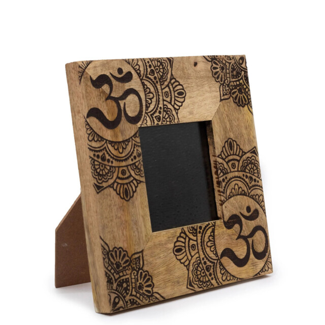 Small Mango Wood Picture Framel (for 10x15cm) 20x20x2cm - Mandala -