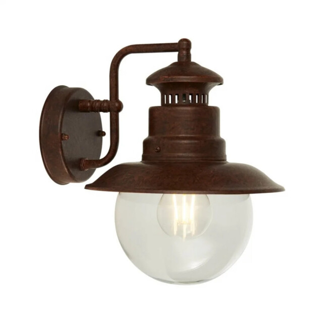 Outdoor Light Brown Station Wall Metal Ip44 Searchlight 7652ru