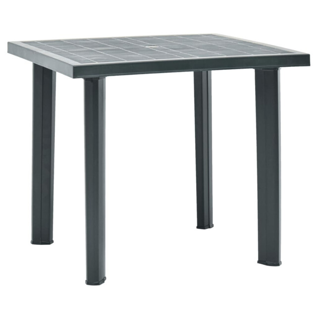 Garden Table Green 80x75x72 Cm Plastic Vidaxl