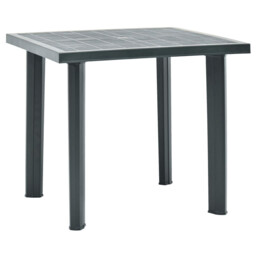Garden Table Green 80x75x72 Cm Plastic Vidaxl