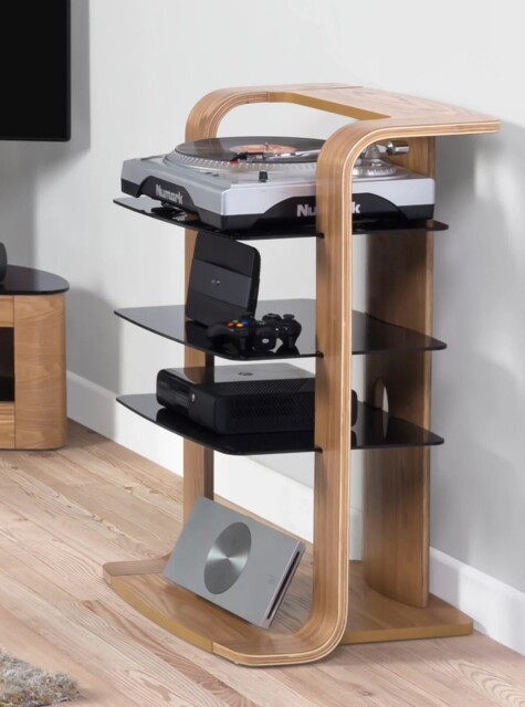 Jf204 Florence Entertainment Unit / Hi-fi Stand In Oak By Jual