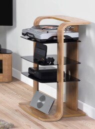 Jf204 Florence Entertainment Unit / Hi-fi Stand In Oak By Jual