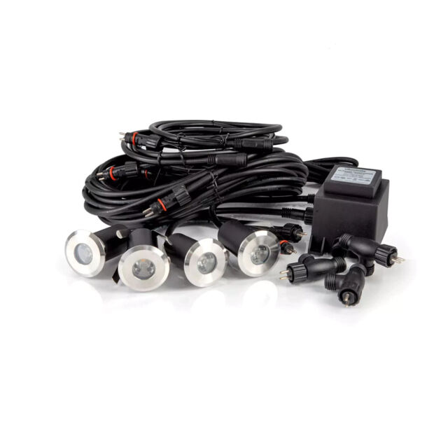 Ellumière Small Decking Spotlight Kit - 4w X 2w - Black