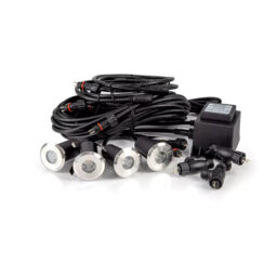 Ellumière Small Decking Spotlight Kit - 4w X 2w - Black