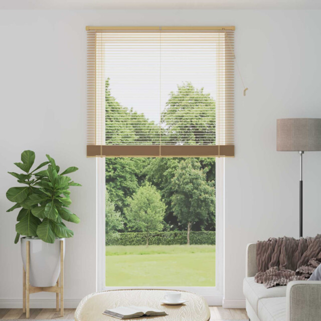 Venetian Blind Pvc Light Brown 213 X 120 Cm Office Privacy &