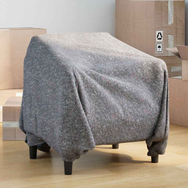 Moving Blanket Grey Fabric 150x200cm Pack Of 10 Heavy Duty Protective