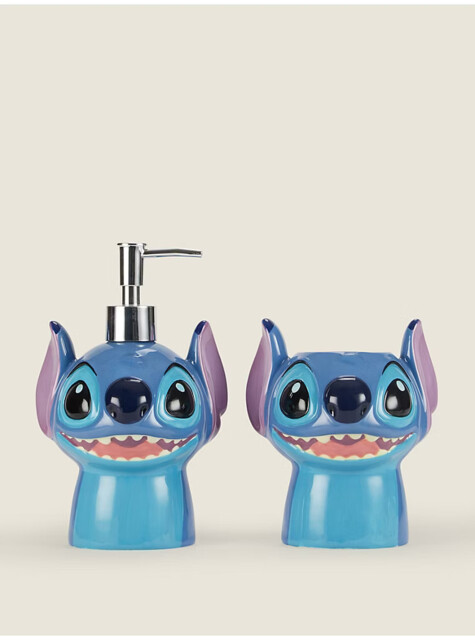 Disney Stitch Blue Beverage Dispenser With Matching Tumbler Set