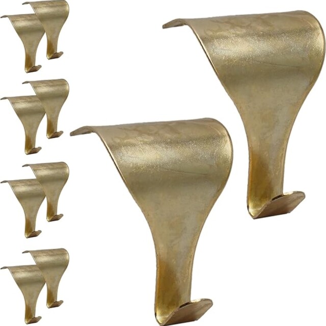 Eai Moulding Hook Dado Picture Rail - Brass Plated - Pack Of 10