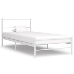 Vidaxl Grey Metal Bed Frame 100x200 Cm - Sturdy & Timeless