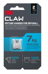3m Claw Picture Hooks For Hanging Paintings On Plaster Walls, 2 -
