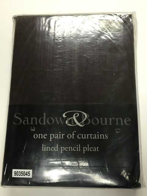 Brand Sandown & Bourne Priemier Curtains Chocolate-117 X 183 Cm