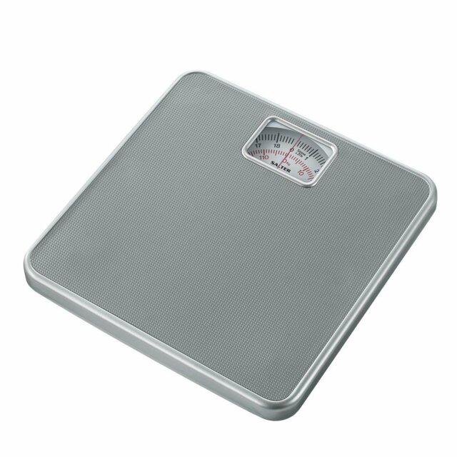 Salter Mechanical Bathroom Scales, Easy To Read Dial, Silver