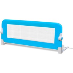 Toddler Bed Rail 102x42cm Blue Baby Kids Protective Guard Gate Vidaxl