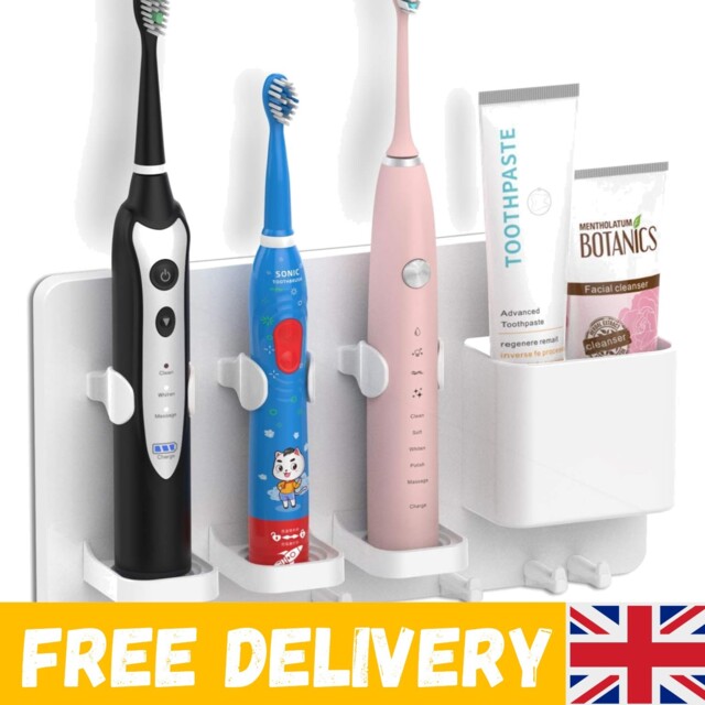 Wall Mounted Electric Toothbrush Holder - Stylish Bathroom Organizer