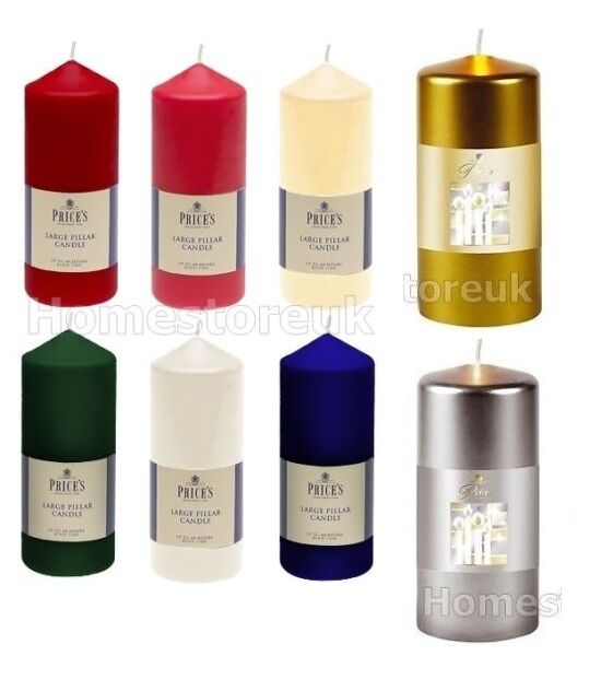 "Price's 6"" Church Pillar Wax Large Candle Party Dinner Wedding"