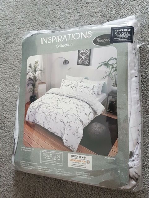 Sleepdown Inspirations Collection Reversible Single Duvet Set
