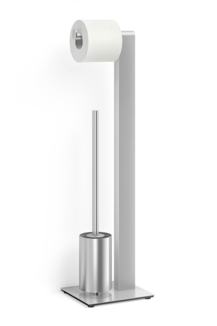 Zack Atore Brushed Stainless Steel Toilet Butler