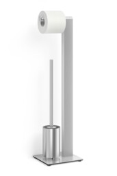 Zack Atore Brushed Stainless Steel Toilet Butler