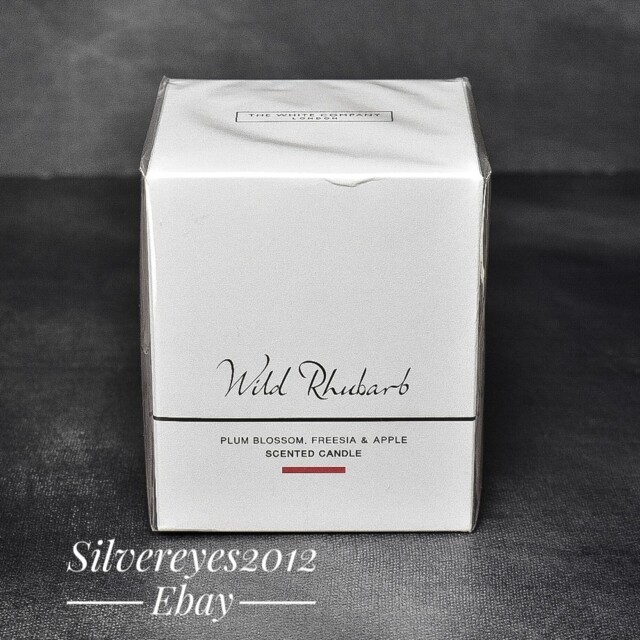 The White Company Wild Rhubarb Candle 140g & Sealed (read)